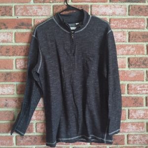 Paper denim & Cloth half zip pullover shirt